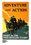 WW I Recruiting Poster "Adventure and Action"